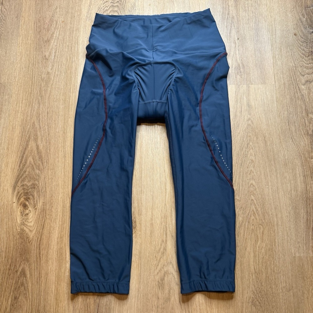 Baleaf Women's Bike Capri Pants High Waist 4D Padded Upf 50+‎ Black Sz L